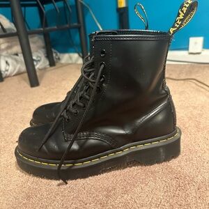 Black Dr Marten combat boot